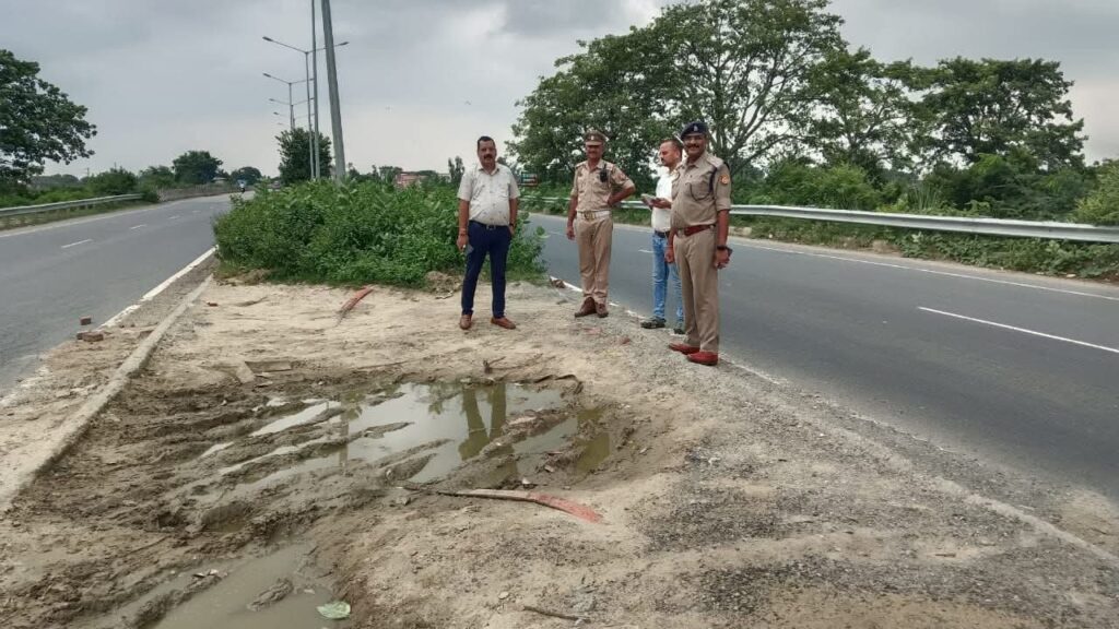 राष्ट्रीय राजमार्ग गुर्री चौकी से बहगुल नदी कटरा तक किया गया संयुक्त भौतिक निरीक्षण