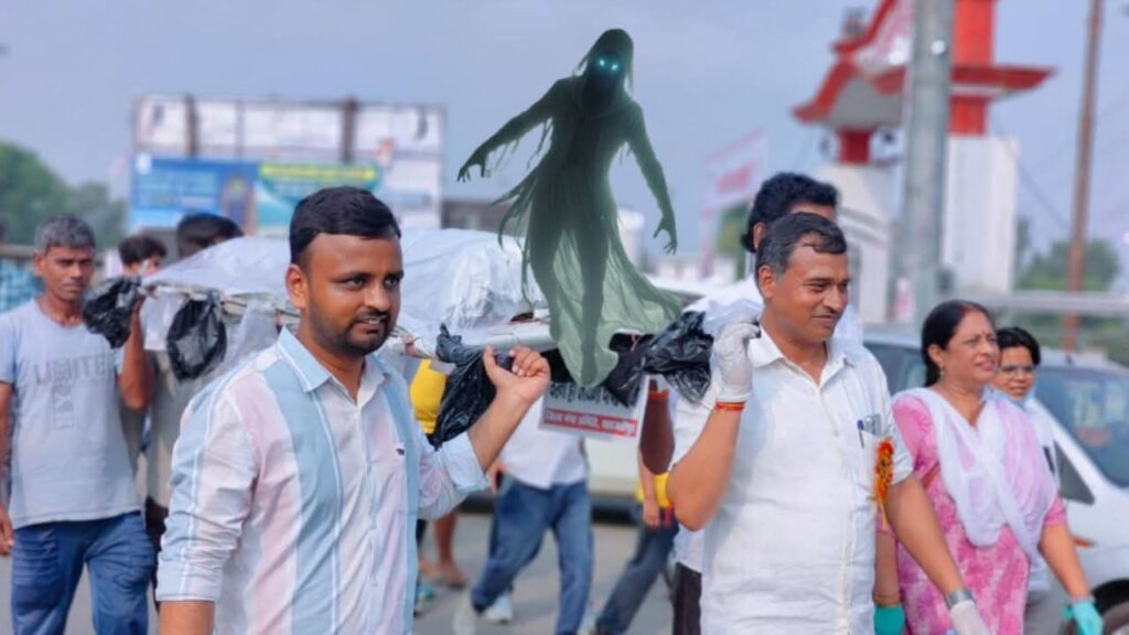 शाहजहांपुर में पॉलिथीन: शवयात्रा निकली, आत्मा बची