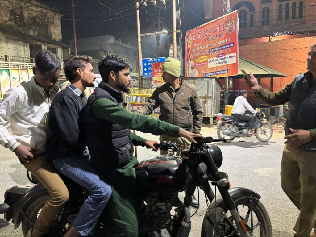 आरसी मिशन थाना पुलिस का चेकिंग अभियान जारी