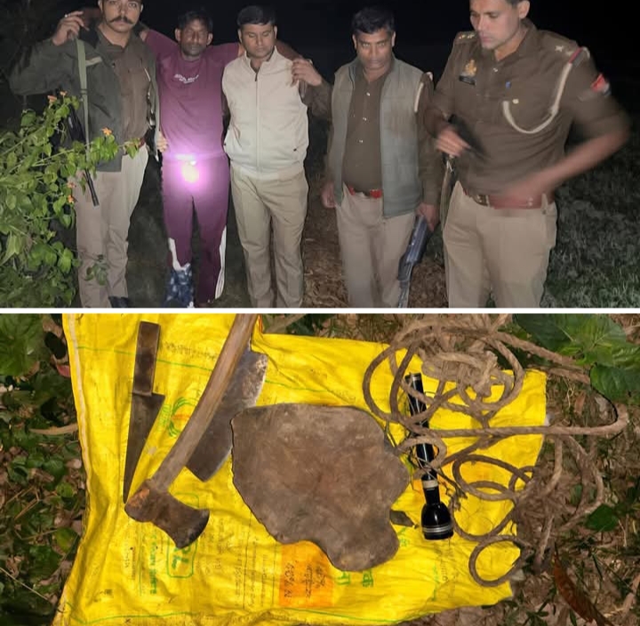 मुठभेड़ में कुख्यात गौ तस्कर गिरफ्तार, गोली लगने से घायल