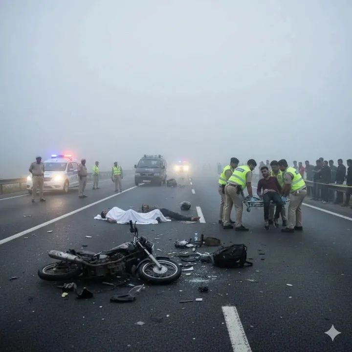 शाहजहांपुर। घना कोहरा एक बार फिर जानलेवा साबित हुआ।