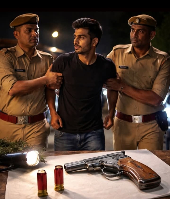 अवैध तमंचा व कारतूस के साथ युवक गिरफ्तार