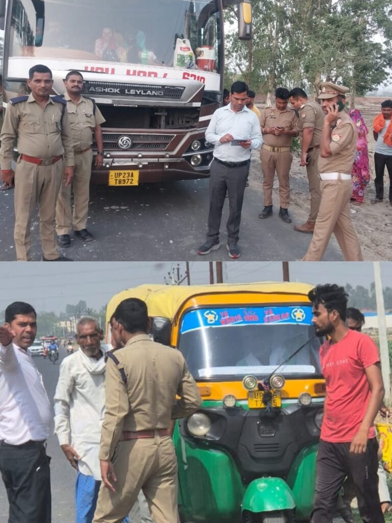 परिवहन विभाग की सख्ती, 2 बसें बंद, डंपर-ऑटो समेत कई वाहनों पर कार्रवाई